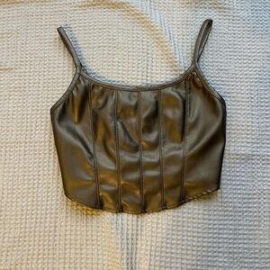 Kirious Gold Corset Crop Top - Medium